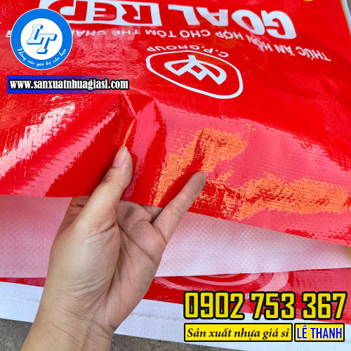 Bao tải in logo có độ bóng mịn cao Bao tải in logo có độ bóng mịn cao