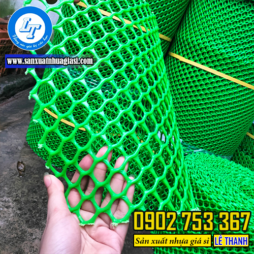 Lưới nhựa xanh có độ dẻo dai cao Lưới nhựa xanh có độ dẻo dai cao