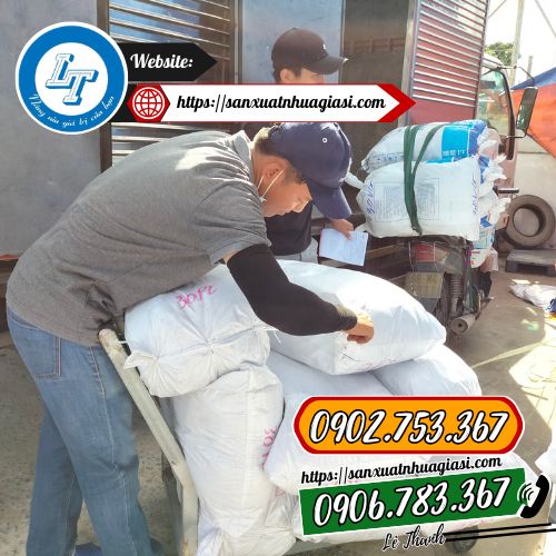 Đơn giao túi xốp màu cho khách Đơn giao túi xốp màu cho khách