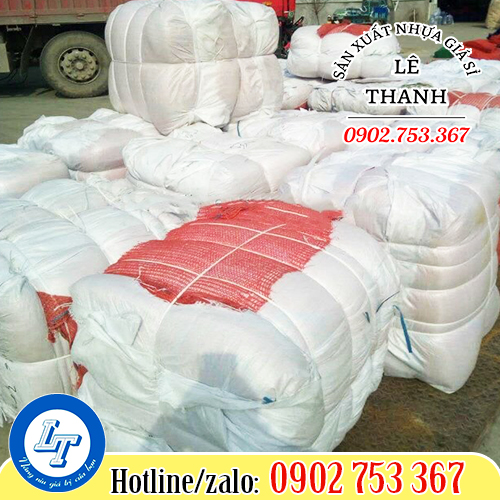 Đóng gói bao tải lưới nông sản đi chành cho khách