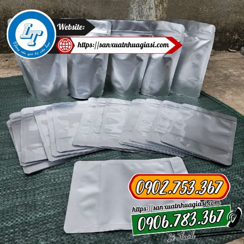 Túi zip bạc 2 mặt gía sỉ rẻ Túi zip bạc 2 mặt gía sỉ rẻ