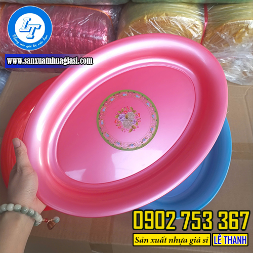 Dĩa nhựa oval to Dĩa nhựa oval to