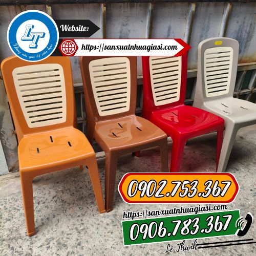 ghế nhựa tựa lưng 9 sọc Lê Thanh ghế nhựa tựa lưng 9 sọc Lê Thanh