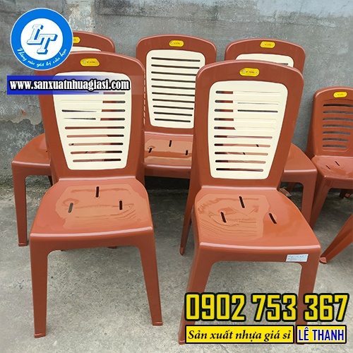 Ghế nhựa tựa lưng mẫu sọc phối màu Ghế nhựa tựa lưng mẫu sọc phối màu