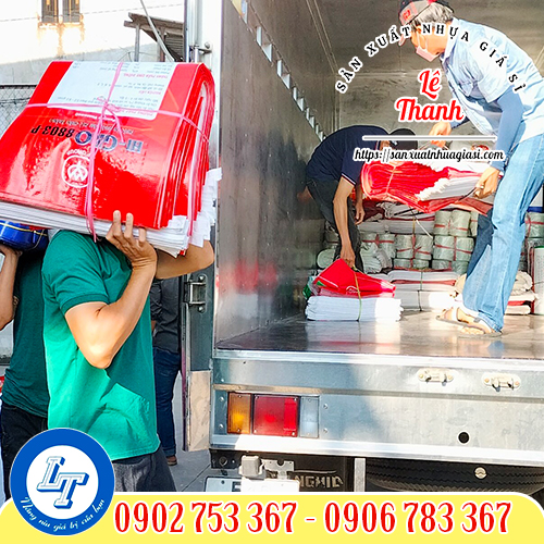 Giao bao tải in logo giá sỉ tốt Giao bao tải in logo giá sỉ tốt