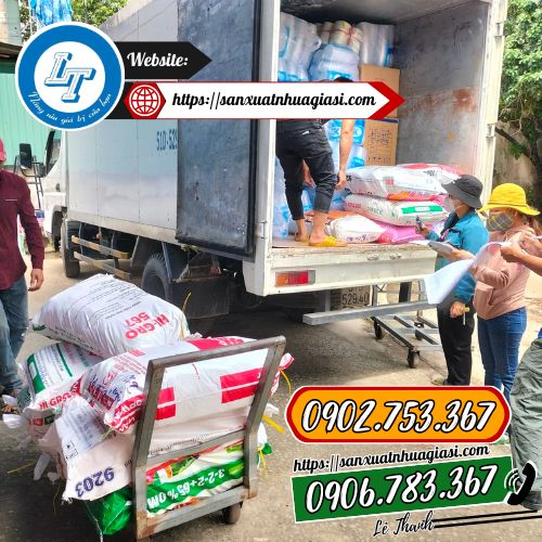 Giao đơn hàng túi xốp in logo cho khách Giao đơn hàng túi xốp in logo cho khách