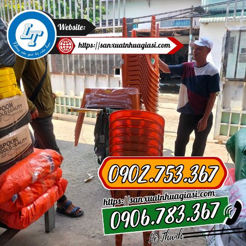 Giao ghế nhựa bành màu cam Giao ghế nhựa bành màu cam