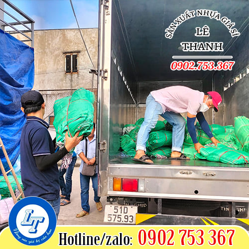 Hỗ trợ giao hàng bao tải đóng nước đá