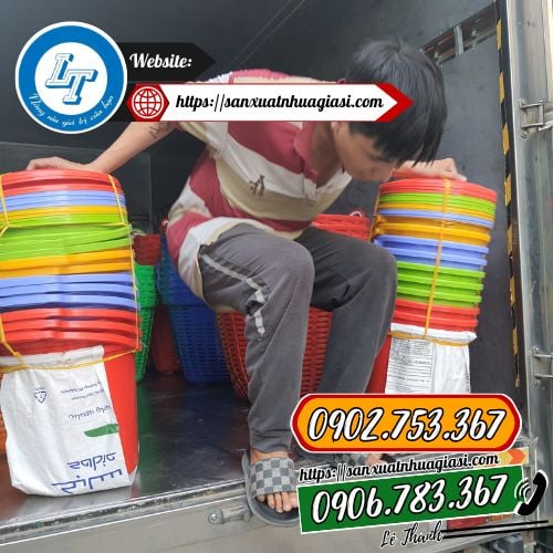 Giao sỉ xô nhựa bông Giao sỉ xô nhựa bông