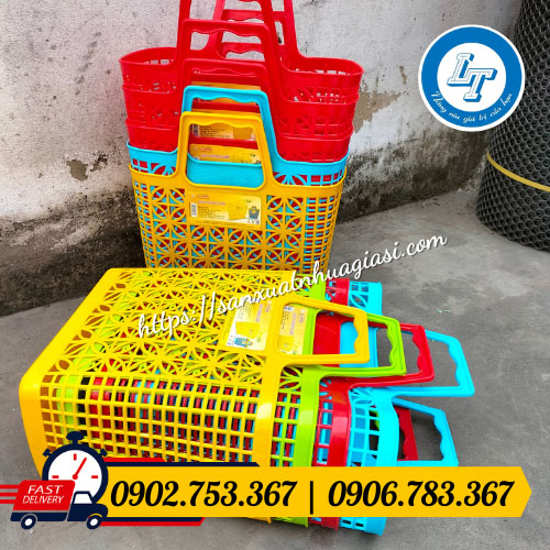 Giỏ xách nhựa đi chợ giá sỉ rẻ Giỏ xách nhựa đi chợ giá sỉ rẻ