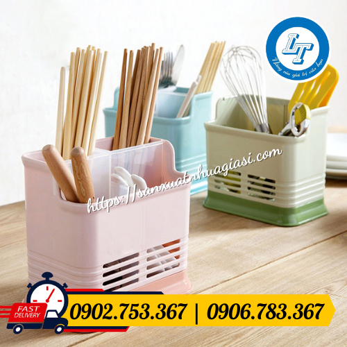 Hộp đựng đũa muỗng 2 ngăn Hộp đựng đũa muỗng 2 ngăn