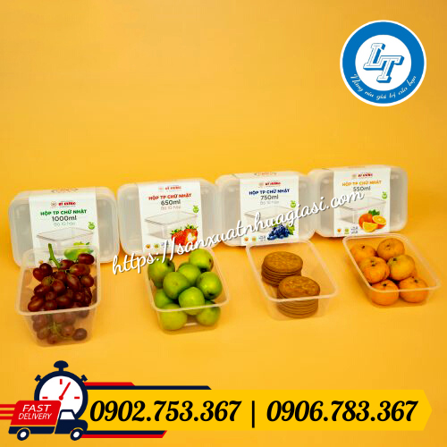 Hộp nhựa trong có nhiều dung tích chứa Hộp nhựa trong có nhiều dung tích chứa