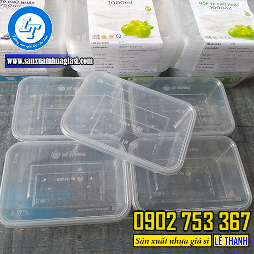 hộp nhựa trong 1000ml hộp nhựa trong 1000ml