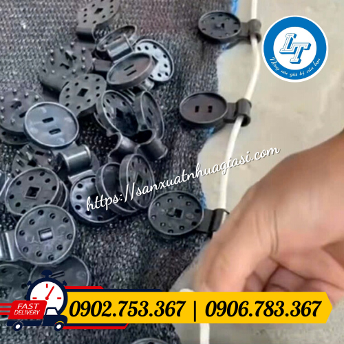 Kẹp lưới che nắng, luồn dây Kẹp lưới che nắng, luồn dây