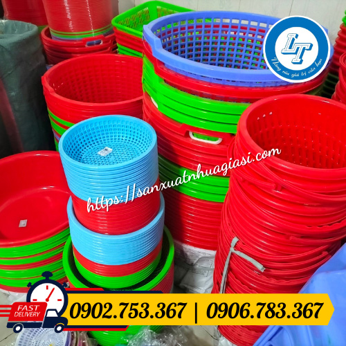 Kho sỉ thau rổ nhựa giá sỉ Kho sỉ thau rổ nhựa giá sỉ