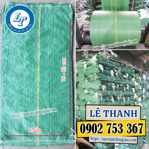 Kích thước bao tải đá viên phổ biến