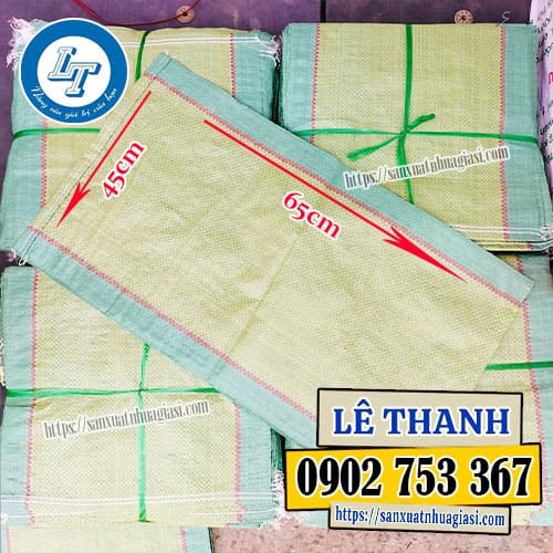 Kích thước của bao tải gạo 15kg