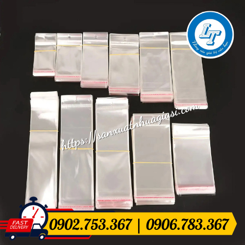 Kích thước của các túi opp Kích thước của các túi opp