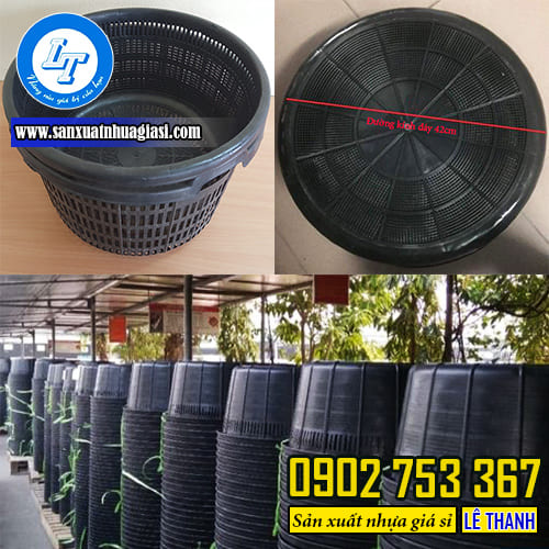 Kích thước rổ nhựa nuôi ngao 45cm