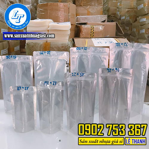 Kích thước của túi zip bạc Kích thước của túi zip bạc