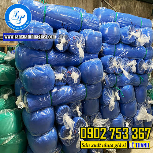 Lưới bao che công trình màu xanh dương Lưới bao che công trình màu xanh dương