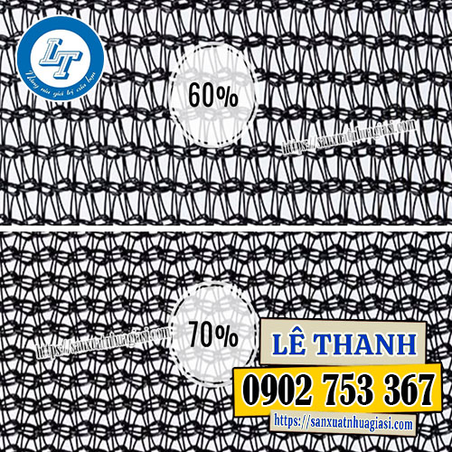 Độ che phủ của lưới che nắng dệt kim