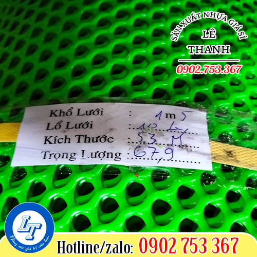 Lỗ lưới 1cm dùng để che mái chuồng gà