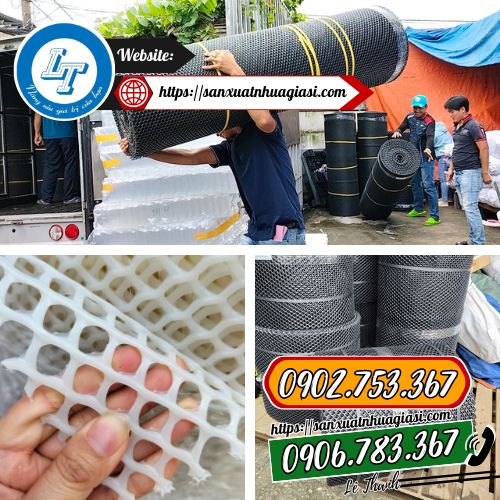 Lưới nhựa màu đen và trắng Lưới nhựa màu đen và trắng