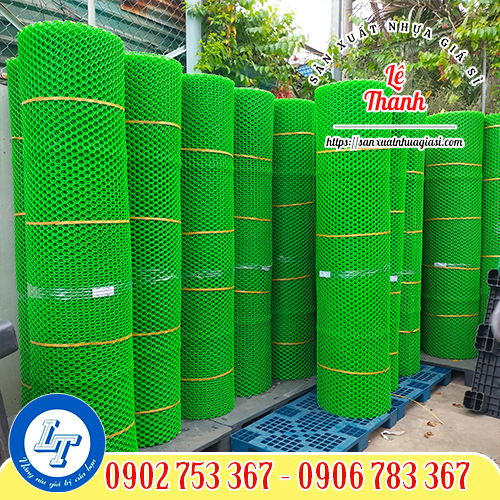 Lưới nhựa mắt cáo khổ 2m màu xanh Lưới nhựa mắt cáo khổ 2m màu xanh