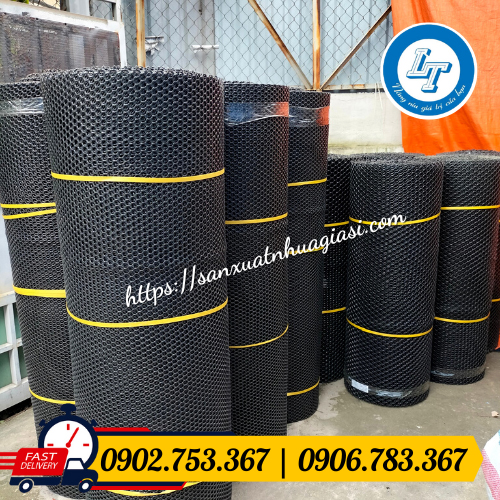 Lưới nhựa mắt cáo đen sỉ giá rẻ Lưới nhựa mắt cáo đen sỉ giá rẻ