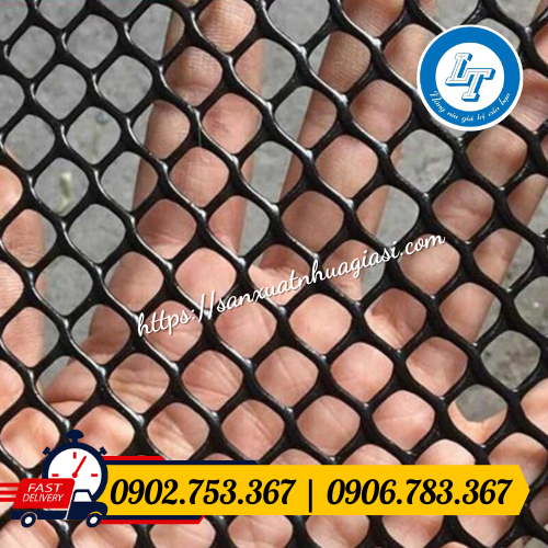 Lỗ lưới nhựa đen 1cm Lỗ lưới nhựa đen 1cm