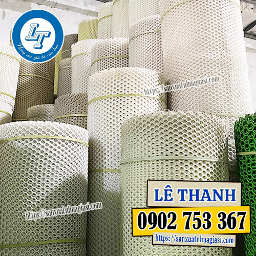 Lưới nhựa dẻo mắt cáo màu trắng