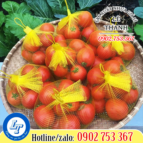 Túi lưới nhựa đừng cà chua bi Túi lưới nhựa đừng cà chua bi