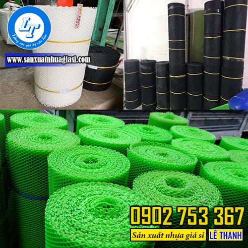 Lưới nhựa mắt cáo xanh, đen, trắng
