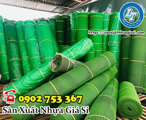 Lưới nhựa mắt cáo xanh