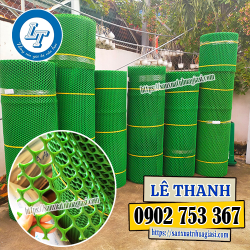Lưới nhựa mắt cáo xanh