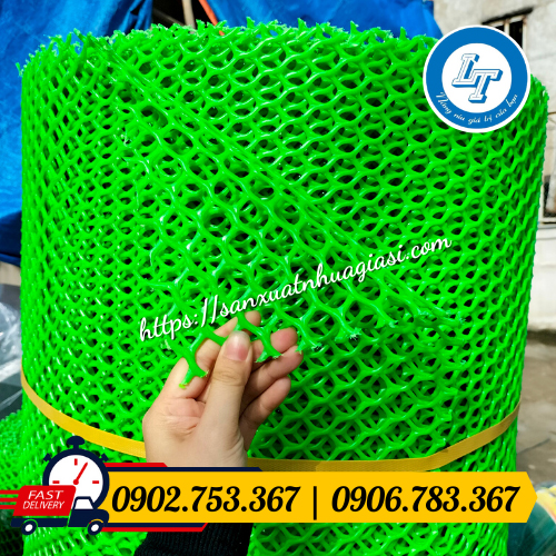 Cuộn lưới nhựa mắt cáo xanh Cuộn lưới nhựa mắt cáo xanh