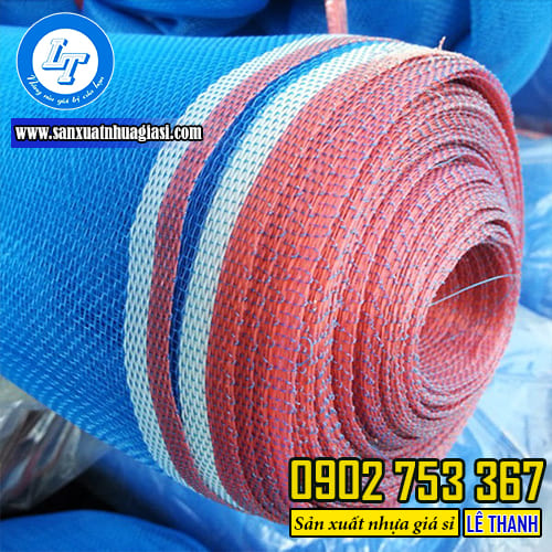 Lưới phơi lúa có độ bền cao, mật độ ô lưới vừa đủ