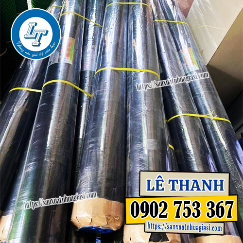Cuộn màng nilon công trình màu đen