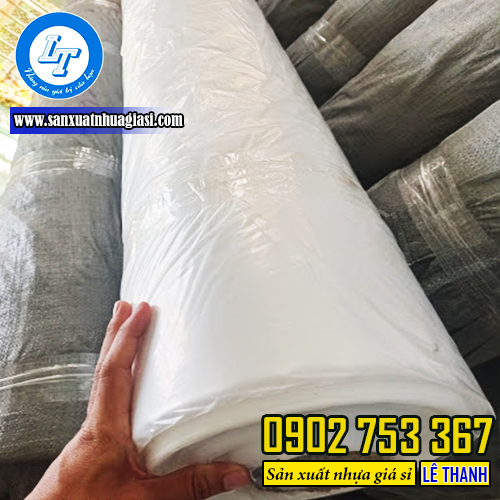 Màng nilon bảo dưỡng bê tông màu trắng