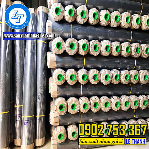 Màng nilon đen lót sàn đổ bê tông