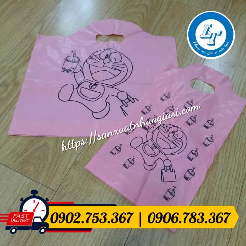 Túi trà sữa 1 ngăn, 2 ngăn in hình Túi trà sữa 1 ngăn, 2 ngăn in hình