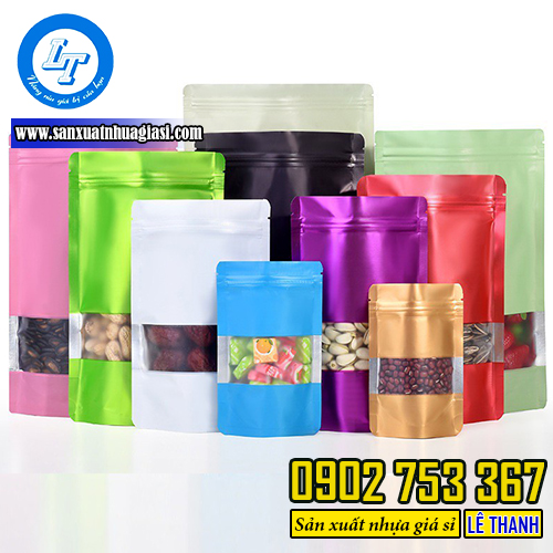 Túi zip màu có mẫu mã bắt mắt, kích thước đa dạng Túi zip màu có mẫu mã bắt mắt, kích thước đa dạng