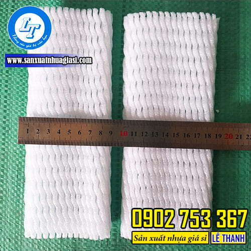 Bề rộng xốp lưới 9cm phù hợp các loại trái cây