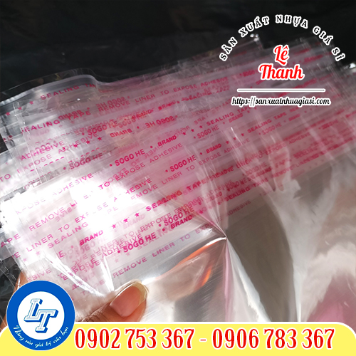 Thiết kế phần miệng của túi opp Thiết kế phần miệng của túi opp