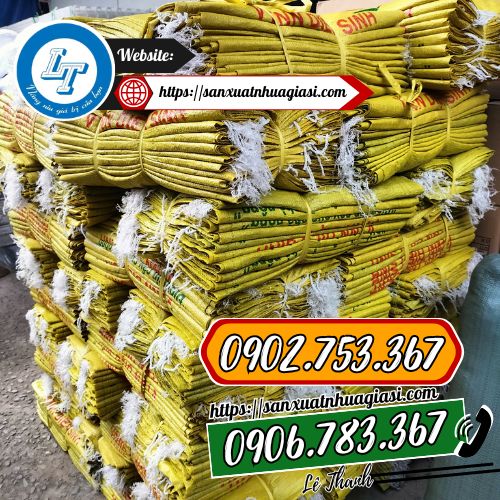 Lê Thanh nhận sản xuất sỉ số lượng lớn bao tải in logo Lê Thanh nhận sản xuất sỉ số lượng lớn bao tải in logo