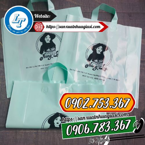 Túi ép quai in logo sản xuất theo yêu cầu Túi ép quai in logo sản xuất theo yêu cầu