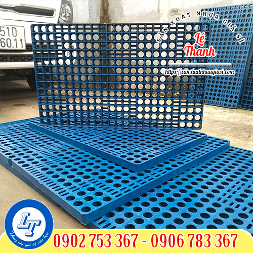 Pallet nhựa đế bẳng lỗ tròn Pallet nhựa đế bẳng lỗ tròn