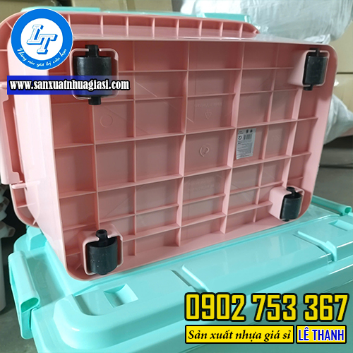 Phần đáy thùng tích hợp bánh xe Phần đáy thùng tích hợp bánh xe