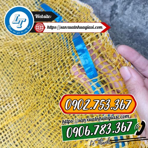 Phần miệng bao sẽ có luồn dây nilon rút miệng Phần miệng bao sẽ có luồn dây nilon rút miệng